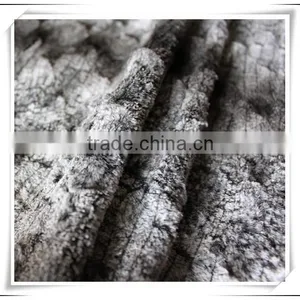 100% Polyester French Terry Fleece Fabric Fake Fur Fabric thumbnail-3