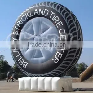 Inflatable Giant Advertising Tire Display /Inflatable Ourdoor Air Balloon Tire for Adverting Quality Choice thumbnail-1