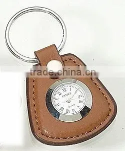 Leather Keyholder With Clock thumbnail-1
