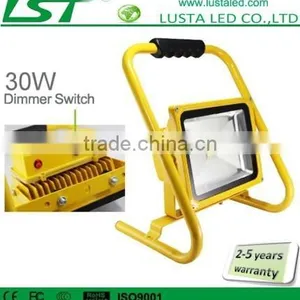 30W LED Flood IP65 Outdoor Portable Battery LED Work Lights 15V DC Dimmable Rechargeable LED Lights thumbnail-1