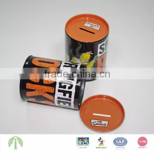 Hot Sale Custom Money Saving Tin Can Box With Slot thumbnail-1