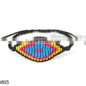 2014 New Design In Stock Turkey Turkish Eye Knitted Bracelet thumbnail-1