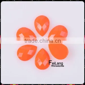 Feilang Brand Fluorescence Color Acrylic Flatback Stone for Sales thumbnail-1