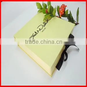 New Fashion ! Nice Design Simply Charming Paper Folding Gift Box With Ribbon Wholesale thumbnail-1