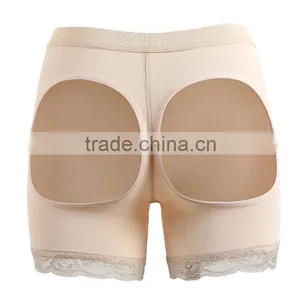 S-SHAPER Women Compression Shorts Thigh Shapers Butt Lifter Cotton Lining With Lace Enhance Buttocks Slimming Shorts Drop Inches thumbnail-4