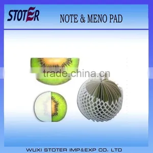 High Quality 3D Fruit Sticky Note Kiwi Fruit Sticky Note & Memo Pad thumbnail-1