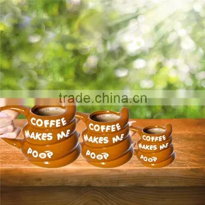 Poop Shape Coffee Mug in Shit Design Emoji Mug in Stock thumbnail-1