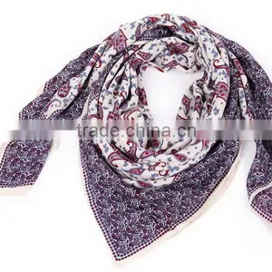 Screen Printed Polyester Lady Scarf Latest Design thumbnail-1