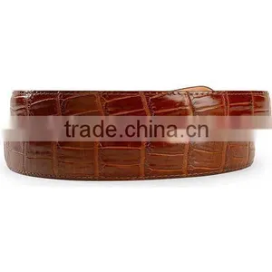 Fashion Women Leather Dress Belt Crocodile Print Belt thumbnail-2
