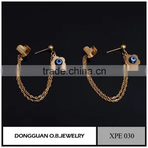 Wholesale 925 Sterling Silver New 2016 Latest Gold Earring Designs Earring for Girls thumbnail-2