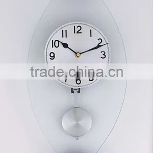 Glass Pendulum Wall Clock YZ-9804 thumbnail-1