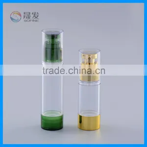 Clear Cosmetic Airless Pump Bottle thumbnail-1