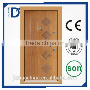 Armored Burglar Proof Designs Carved Wood Design Panel Door Cedar Door With Certificate thumbnail-1