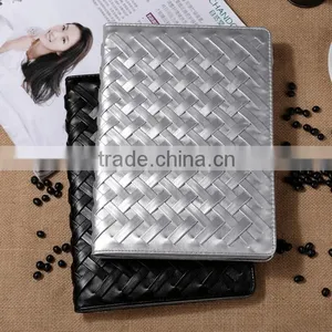 Hot For IPAD Air 2 Case Leather Cover Case Wallet Grid Texture Skin Case With Stand thumbnail-3