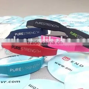 Fashion Pure Strength Rubber Bracelet Silicon thumbnail-3