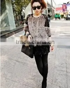 Tights Leggings With Designs On Legs , Pure Color Warm Leggings thumbnail-1
