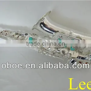 Woodwind Musical Instrument Silver Plated Brass Eb Alto Saxophone--331S thumbnail-1