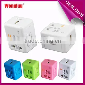 China Factory Wonplug Patent 2015 Hot Sale Worldwide Usb Travel Charger thumbnail-1