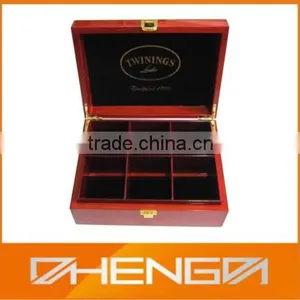 Hot!!! Customized Made-in-China Personlized Beautiful Wine Lacquer Red Tea Box(ZDW13-T025) thumbnail-1
