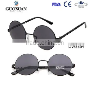 YWGX FDA CE UV400 Certification Restoring Ancient Ways Round Frame and Lens Sunglasses thumbnail-1