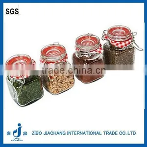 Mini Airtight Glass Spice Jar With Clamp Lid thumbnail-1