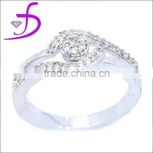Newest Silver Jewelry -925 Silver Ring With Tiny White CZ thumbnail-1