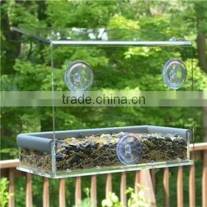 Wholesale Acrylic Bird Seed Bird Houses thumbnail-1
