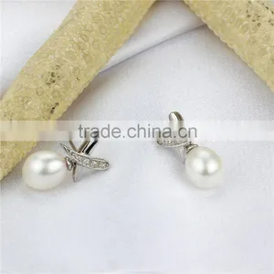 Best Price Hot Selling Fashion Top Quality 925 Sterling Silver Necklace&earrings Natural Pearl Jewelry Set for Women thumbnail-2