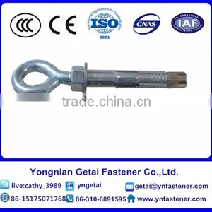 Zinc Yellow Eye Bolt Sleeve Anchor thumbnail-5