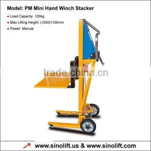 Sinolift-PM Mini Hand Winch Stacker With Good Price thumbnail-2