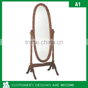Wooden Bedroom Cheval Dressing Mirror thumbnail-5