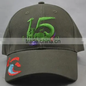 Guangzhou Hat Factory Professional Custom 6 Panel / 100% Cotton / / Embroidery Logo/gray Baseball Cap thumbnail-1