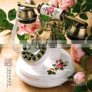 Telephone Booth Decoration Telephone of White Color Telephone Shower thumbnail-1