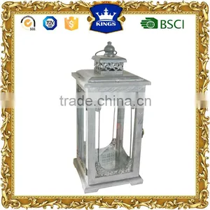 Metal Lantern Moroccan Candle Lanterns Wooden Candle Holder thumbnail-1