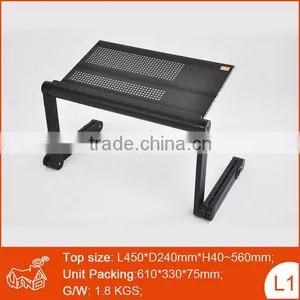 New Design and Hot Sale Portable Folding Laptop Table Stand Desk Bed Sofa thumbnail-1
