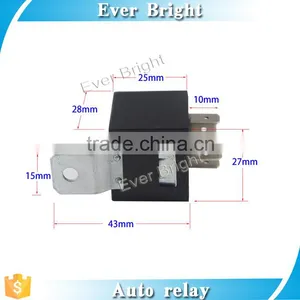 Factory Price Black Waterproof Auto Relay,40a/14vdc Relay thumbnail-3