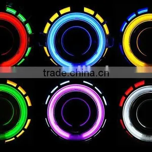 AES Hid Bixenon Halo Projector Headlights Car Projector Lens G1 35W H4 thumbnail-1