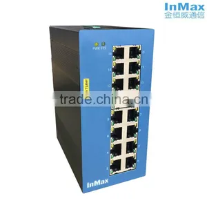 Managed Fiber Optic Ethernet Industrial Switch 10/100Base With 16 Port thumbnail-1