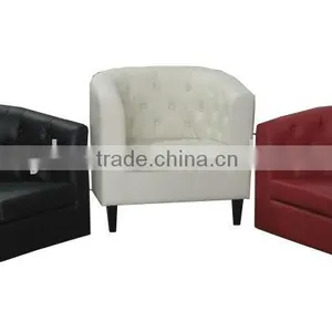 Modern Leather Comfortable Tub Chair thumbnail-1