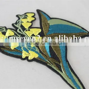 Cheap Price Factory Wholesale Professional Customized Applique Embroidered Patches Flower Shape for Clothing thumbnail-5