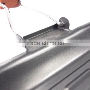 Steak BBQ Grill Pan With Foldable Wooden Handle thumbnail-6