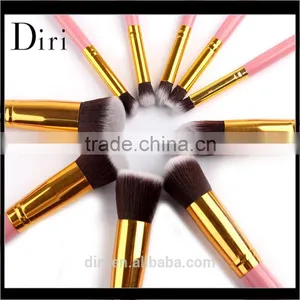 Professional Pincel Maquiagem 10 Pcs Synthetic Hair Cosmetic Brush Set thumbnail-2