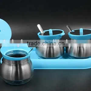 Colorful Glass Spice Jar Set thumbnail-2