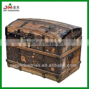 Old & Antique Big Size Wooden Treasure Box thumbnail-1