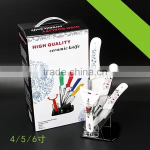 Kitchen Ceramic Knife With Holder Set thumbnail-1