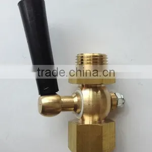 Female x Male Brass Gauge Cock for Pressure and Temperature Gauges Accessories thumbnail-1