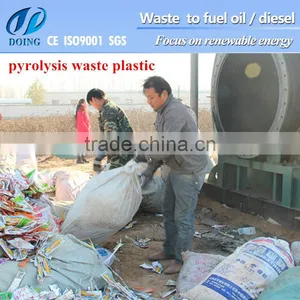Fully Automatic Waste Tire Pyrolysis Oil System With Hydraulic Auto Feeder thumbnail-1