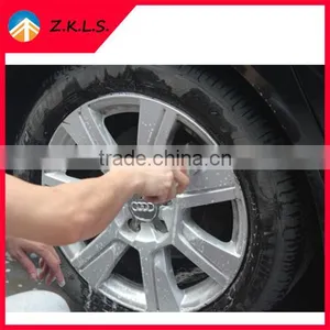 PP Car Wheel Brush Washing Brush With TPR Handle thumbnail-1