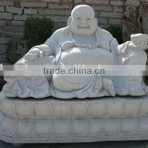 Natural Stone Hand Carved Laughing Buddha Statue For Garden(24 Years Factory) thumbnail-1