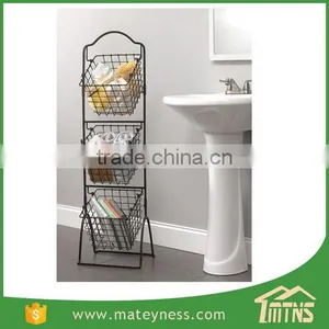 Storage Metal Kitchen 3 Tier Fruit Basket Stand thumbnail-3